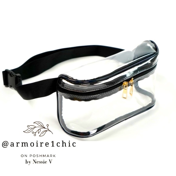 CLEAR FANNY PACK | Adjustable Plus Sized Waist| Stadium Approved | Waterproof - Picture 16 of 16